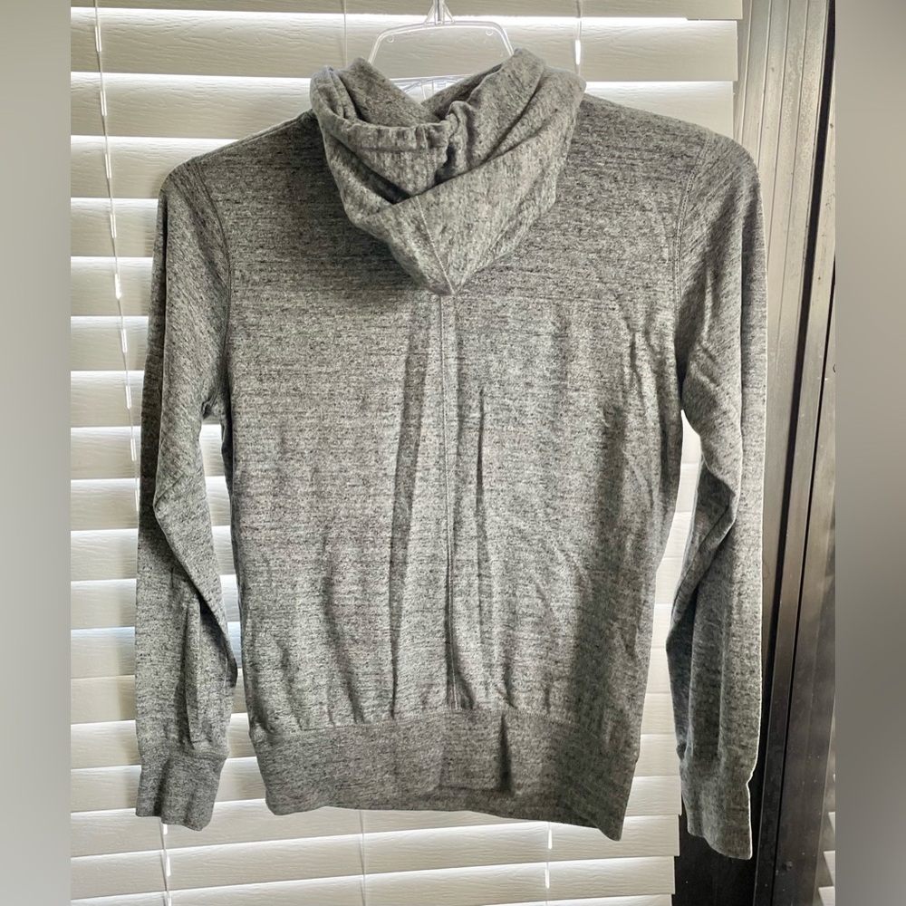 Nike “Just Do It” Sweatshirt - Womens Size Med - Gray Hooded Drawstring Pullover - Picture 2 of 8